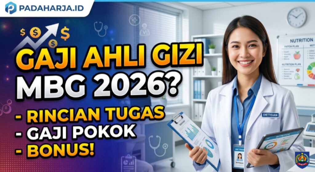 Gaji Ahli Gizi MBG 2026? Rincian Tugas, Gaji Pokok, dan Bonus