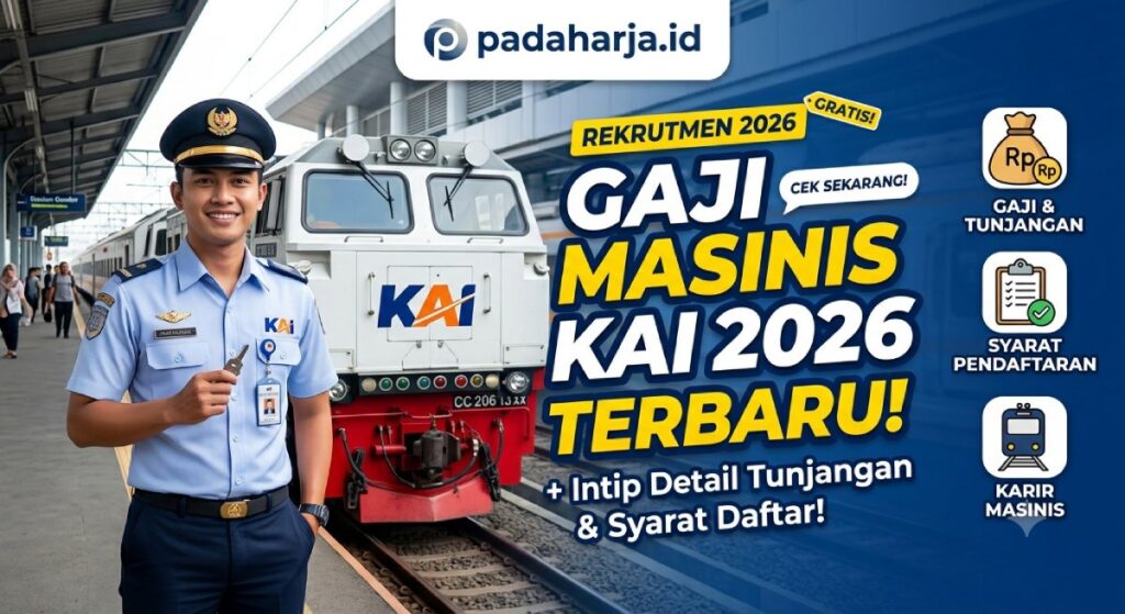 Gaji Masinis KAI 2026 Terbaru: Intip Detail Tunjangan dan Syarat Pendaftarannya