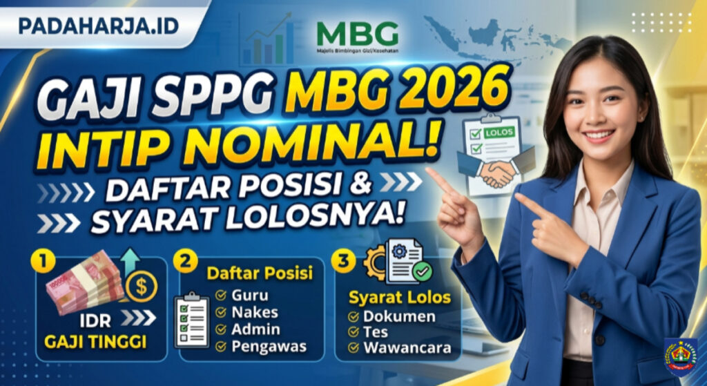 Gaji SPPG MBG Tahun 2026: Intip Nominal, Daftar Posisi, dan Syarat Lolosnya!